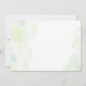 金ゴールド植物手紙の卒業パーティーの写真 招待状 (裏面)