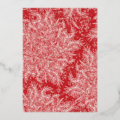 金ゴールド植物骨組み手描きクリスマスフォト 箔シーズンカード (裏面)