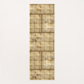 金ゴールド楓の葉パーチメント紙 エレガント ヨガマット (正面)