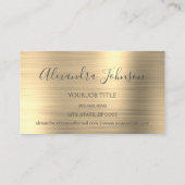 金ゴールド業務用フォイルロイヤリティパンチ ロイヤリティカード (裏面)