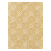 金ゴールド様々な幾何学円のデザイン テーブルクロス (正面)