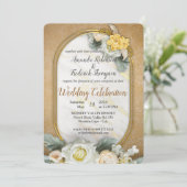 金ゴールド様々な幾何学圏のマンダラ 招待状 (スタンド正面)