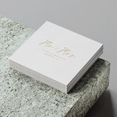 金ゴールド標準！モダンさんミセス・ナ結婚プキンス スタンダードカクテルナプキン