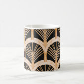 金ゴールド模倣：水彩アートデコ。 コーヒーマグカップ (中央)