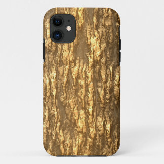 金ゴールド樹皮迷彩柄 iPhone 11 ケース