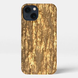 金ゴールド樹皮迷彩柄iPhoneケース iPhone 13ケース