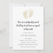 金ゴールド機器ベビーメモリアルアナウンスメントカード 案内状 (正面)