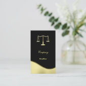 金ゴールド正義尺度 名刺 (スタンド正面)