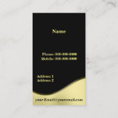 金ゴールド正義尺度 名刺 (裏面)