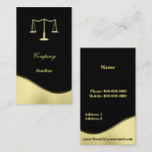 金ゴールド正義尺度 名刺 (正面/裏面)