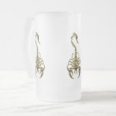 金ゴールド毒サソリ非常に有毒な昆虫 フロストグラスビールジョッキ (正面左)