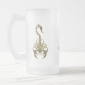 金ゴールド毒サソリ非常に有毒な昆虫 フロストグラスビールジョッキ (左)