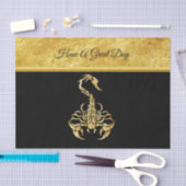 金ゴールド毒サソリ非常に有毒な昆虫 薄葉紙 (クラフト)