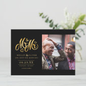 金ゴールド氏& Mr.スクリプト-日付を写真とともに保存 セーブザデート (スタンド正面)