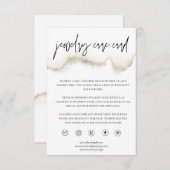 金ゴールド気にジュエリーカードの注文 – スモールビジネスの挿入 エンクロージャーカード (正面/裏面)