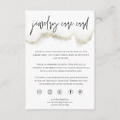 金ゴールド気にジュエリーカードの注文 – スモールビジネスの挿入 エンクロージャーカード (正面)