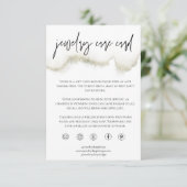 金ゴールド気にジュエリーカードの注文 – スモールビジネスの挿入 エンクロージャーカード (スタンド正面)