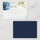 金ゴールド水中魚おむつラッフル赤ちゃんシャワー エンクロージャーカード (正面/裏面)