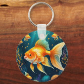 金ゴールド水中 キーホルダー (裏面)