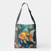 金ゴールド水中 クロスボディバッグ (裏面)