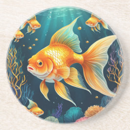 金ゴールド水中 コースター