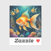 金ゴールド水中 シール (シート)