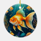 金ゴールド水中 セラミックオーナメント (裏面)