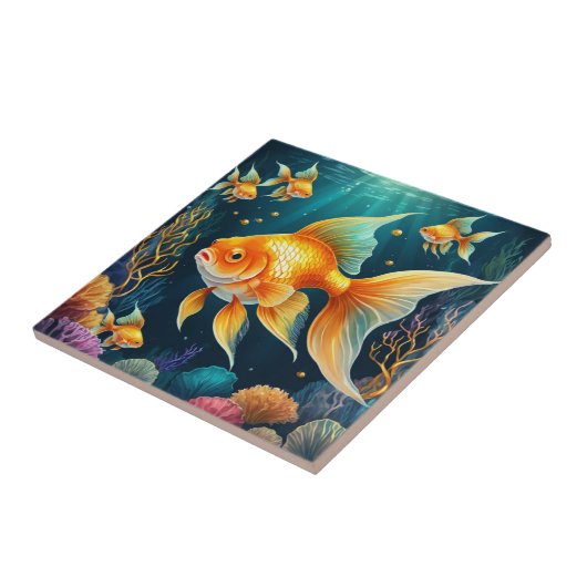 金ゴールド水中 タイル (側面)