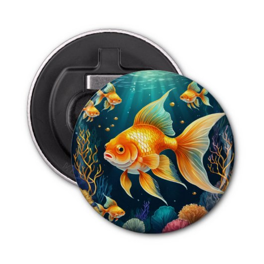 金ゴールド水中 栓抜き (正面)