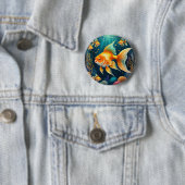 金ゴールド水中 缶バッジ (インサイチュ)