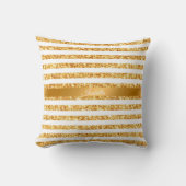 金ゴールド水平グリッターボホコレクシ人気があるョン クッション (正面)