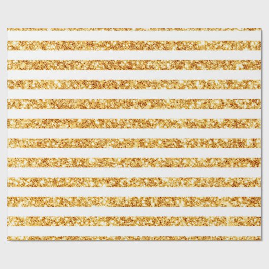 金ゴールド水平グリッターボホコレクシ人気があるョン ラッピングペーパー (フラット)