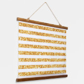 金ゴールド水平グリッターボホコレクシ人気があるョン 吊り下げ型タペストリー (傾斜あり)