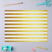 金ゴールド水平テクスチャストライプティッシュペーパー 薄葉紙 (クラフト)