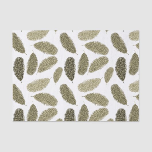 金ゴールド水彩の羽 薄葉紙 (正面)