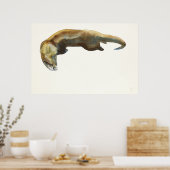 金ゴールド水彩オン紙 ポスター (キッチン)