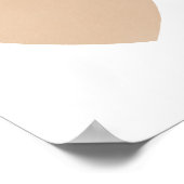 金ゴールド水彩ハート子供部屋デコールポスター ポスター (角)