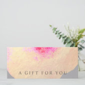 金ゴールド水彩大フローラ美術品認定証 (スタンド正面)