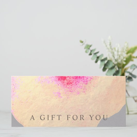 金ゴールド水彩大フローラ美術品認定証 (スタンド正面)