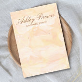 金ゴールド水彩手作りジュエリーイヤリングディスプレイ 名刺