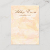 金ゴールド水彩手作りジュエリーイヤリングディスプレイ 名刺 (正面)