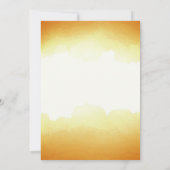 金ゴールド水彩高校クラス懇親会テンプレート 招待状 (裏面)