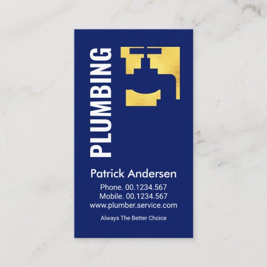 金ゴールド水栓 名刺 (正面)