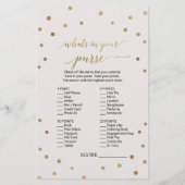 金ゴールド水玉模様どうやって花嫁ゲームを知っているか (裏面)