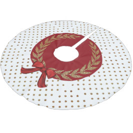 金ゴールド水玉模様ツリースカート ブラッシュドポリエステルツリースカート