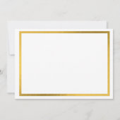 金ゴールド水玉模様メルシカスタムサンキューカード 招待状 (裏面)