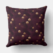 金ゴールド水玉模様模様 クッション (裏面)