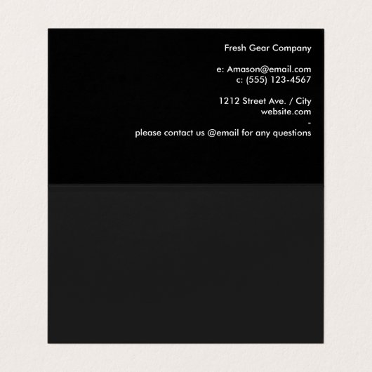 金ゴールド水玉模様黒の背景 名刺 (内部フラット)