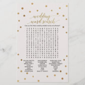 金ゴールド水玉模様「彼は彼女が言った」ゲーム (裏面)