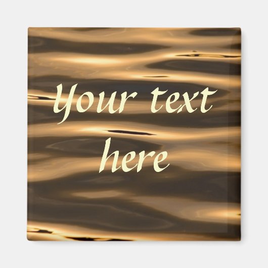 金ゴールド水磁石 マグネット (正面)